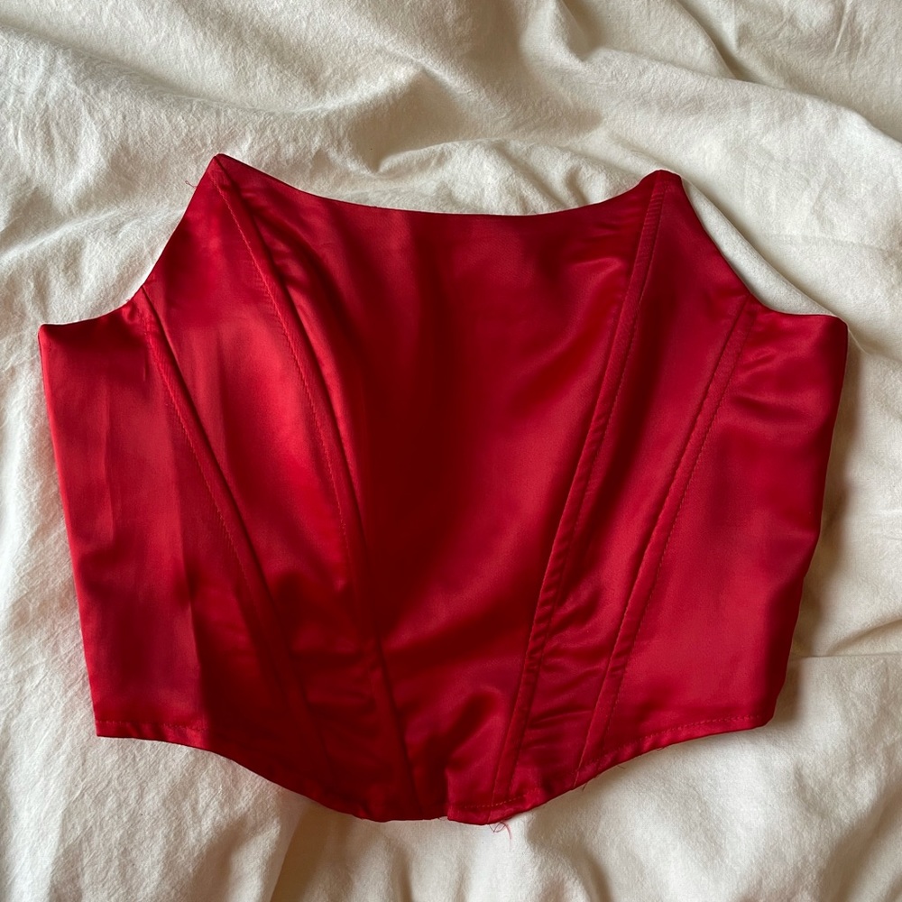 Red Satin Corset